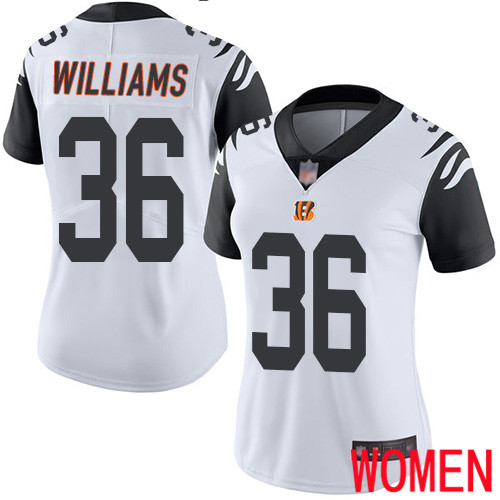 Cincinnati Bengals Limited White Women Shawn Williams Jersey NFL Footballl #36 Rush Vapor Untouchable